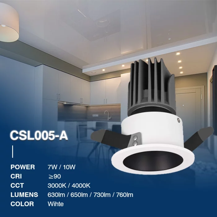 C0504– 10W 4000K 24˚N/B Ra90 Black– LED Spotlights-Recessed Spotlights--02