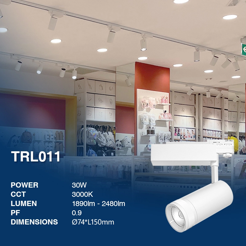 T1101B – 30W 3000K 20˚-60˚N/B Ra80 White – Track Lights-Gallery Lighting--02