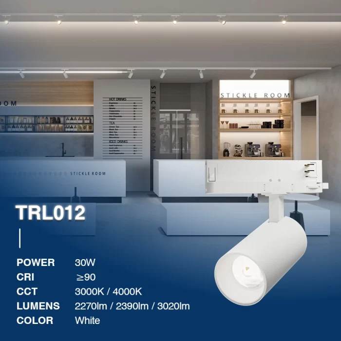 T1202B – 30W 4000K 36˚N/B Ra90 ホワイト – LED トラック ライト-病院照明--02