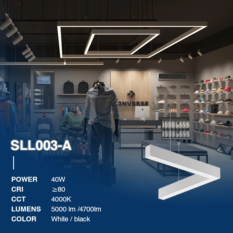L0211B–40W 4000K 110˚N/B Ra80 Black– Linear Lights-Retail Store Lighting--02