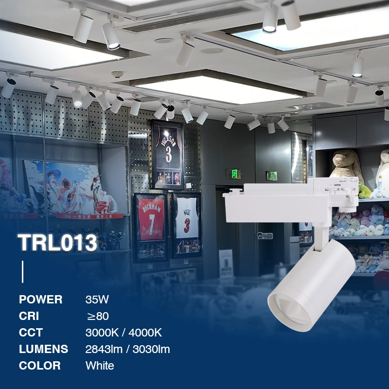 T1301B – 35W 3000K 60˚N/B Ra80 White –  Track Light Fixtures-Ceiling Track Lighting--02B