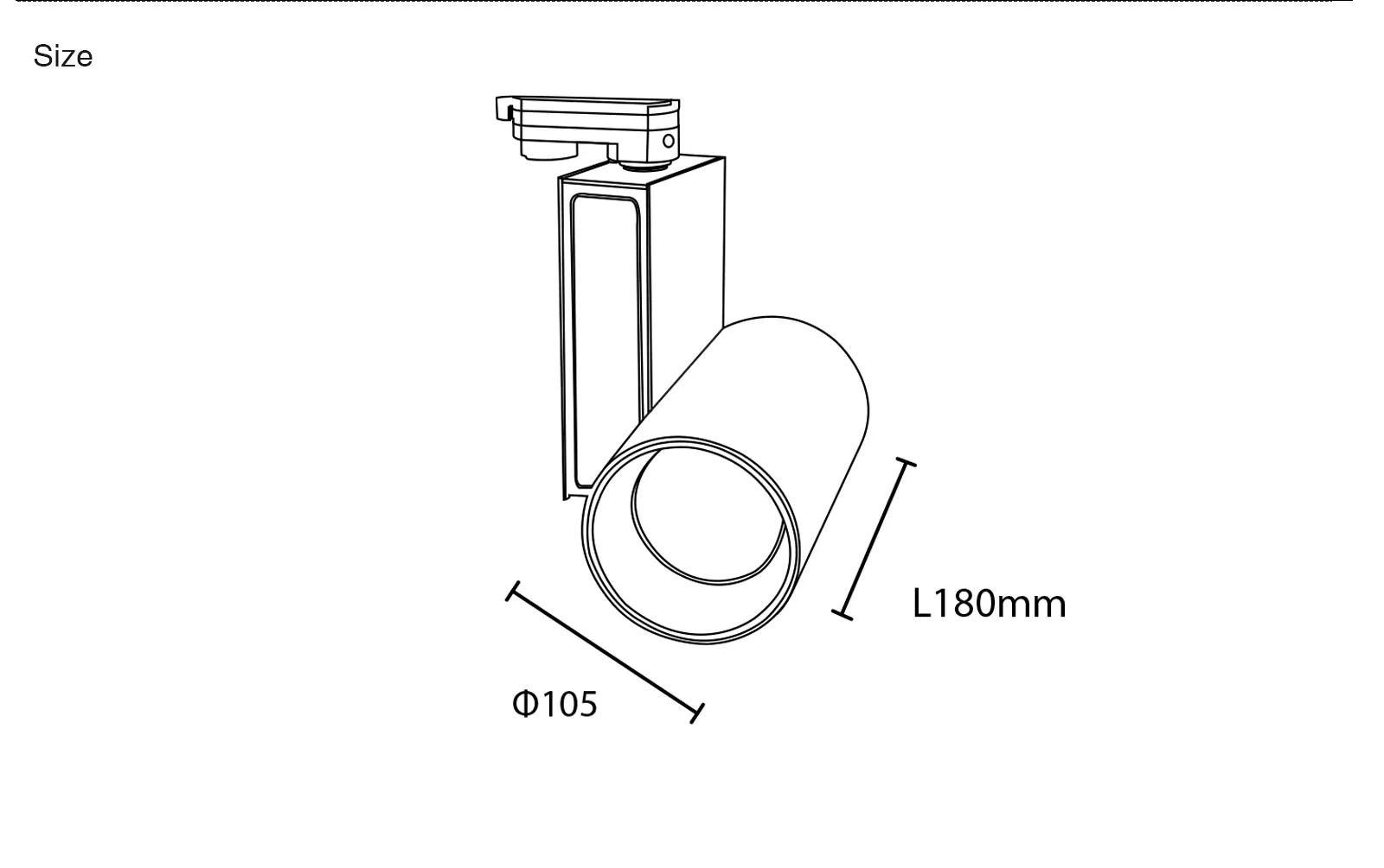 50W 3000K أبيض LED أضواء المسار أضواء كاشفة CRI≥90 3190LM زاوية الشعاع 55˚ TRL004-T0401N-Kosoom-أضواء كاشفة داخلية-03