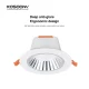 D0203 –10W 3000K 36˚N/B Ra90 White– LED Downlight-Supermarket Lighting --03