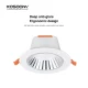 D0203 –10W 3000K 36˚N/B Ra90 Wit– LED Downlights-Supermark Beligting --03