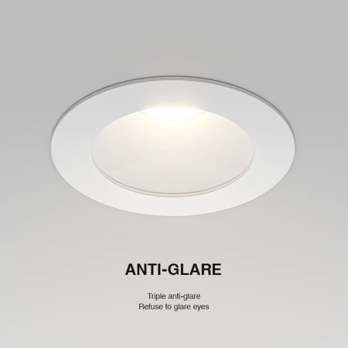 D0102 - 8W 4000K 70°N/B Ra90 White - Recessed Spotlights-Bedroom Recessed Lighting-CDL001-E-03