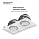 C0407– 20W 3000K 24˚N/B Ra90 White – LED Recessed Spotlights-Recessed Lighting--03