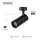 T0801N – 8W 3000K 24˚N/B Ra80 Black – Track Light Fixture-Retail Store Lighting --04