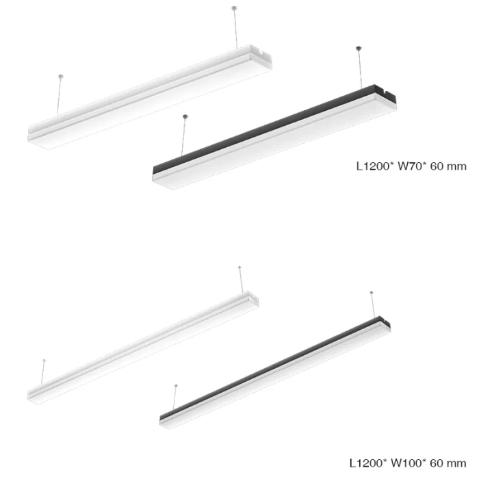 L0301B –40W 3000K 120˚N/B Ra80 Branco– Iluminação linear LED - Luzes LED para lojas - 04