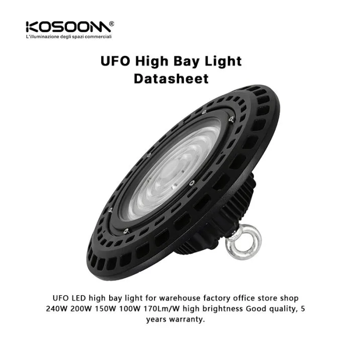 Ultra Bright 200W UFO LED Light, 4000K, Suitable for All Weather - U0105-MLL001-C-KOSOOM-Industrial High Bay LED Lights--05