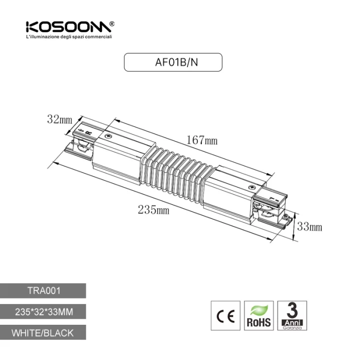 Four-wire universal joint Soft White TRA001-AF01B Kosoom-Accessories--05 14