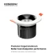 C0101– 5W 3000K 24˚N/B Ra90 White – LED Spotlights Recessed-Indoor Spotlight-CSL001-A-05
