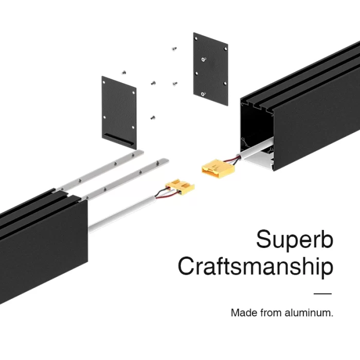 L0202B–40W 4000K 110˚N/B Ra80 must – lineaarsed tuled – jaekaupluse valgustus – SLL003-A-05