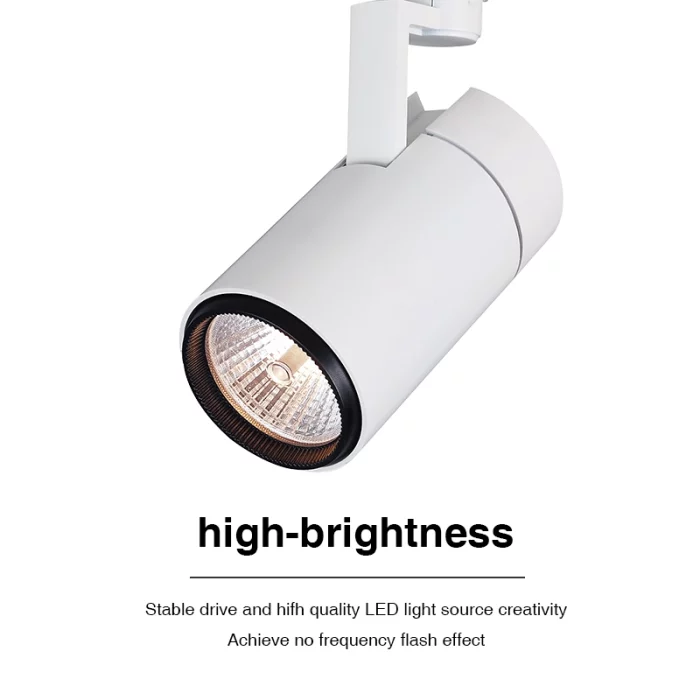 T0501B– 28W 3000K 24˚N/B Ra80 Bianco – Faretti a binario a LED-Illuminazione a binario a soffitto--05
