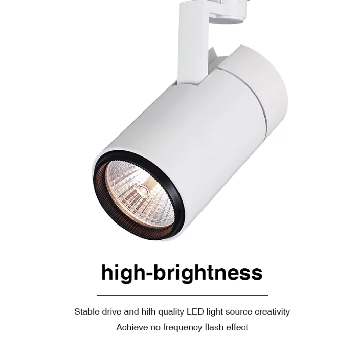 T0502B– 28W 3000K 36˚N/B Ra80 ສີຂາວ – LED Track Lights-Basement Track Lighting--05