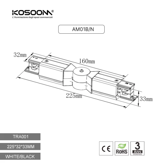 Four-wire universal joint hard Black TRA001-AM01N Kosoom-Accessories--05 19