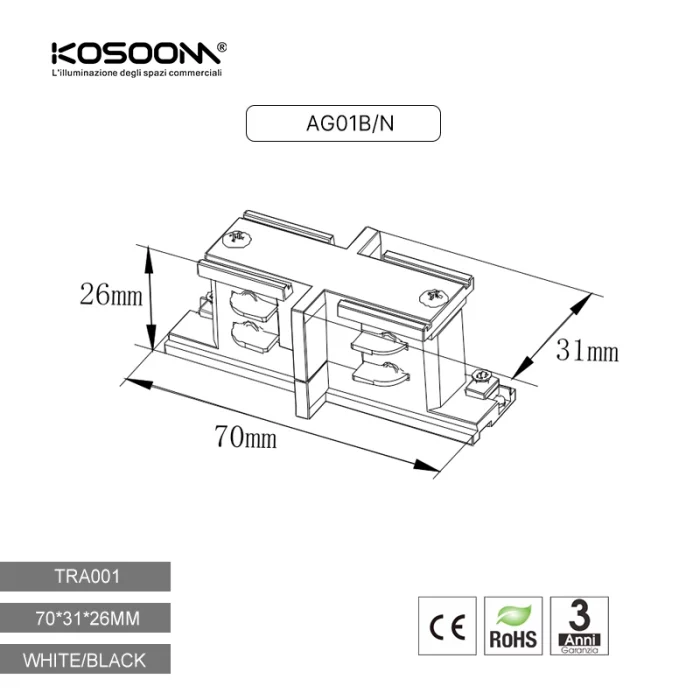 Four-wire square miniature linear splicer TRA001-AG01B Kosoom-Accessories--05 25