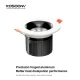 C0105– 7W 3000K 24˚N/B Ra90 White – LED Spotlights Recessed-Office Spotlights-CSL001-A-05