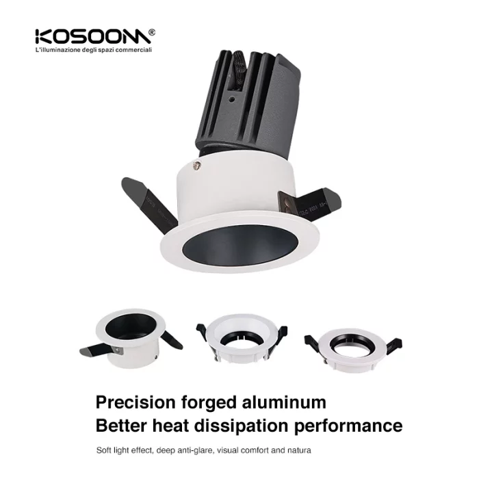 Inel frontal alb modern pentru reflectoare - CSL005-A-CB0502 - Kosoom-Lightlights pentru bucătărie--06