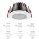 D0101 - 8W 3000K 70°N/B Ra90 White - Recessed Spotlights-Black Recessed Lighting-CDL001-E-06