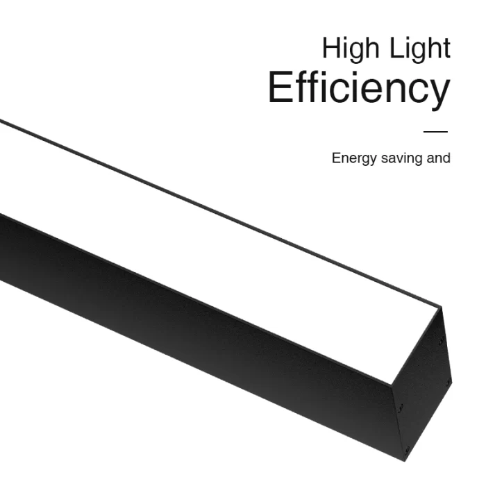 L0201B–40W 3000K 110˚N/B Ra80 Sort – Lineær lys-Lineær kontorbelysning-SLL003-A-07