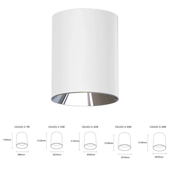 D1002 - 7W 4000K Ra90 UGR≤28 White - Downlight-Commercial Downlights--07