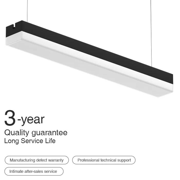 L0301B –40W 3000K 120˚N/B Ra80 Keʻokeʻo– LED Linear Light-Linear Light Supermarket--07