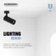 T0802N – 8W 3000K 24˚N/B Ra80 Black – Track Light Fixture-8w LED Spotlights--07