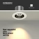 C0105– 7W 3000K 24˚N/B Ra90 White – LED Spotlights Recessed-Basement Lighting-CSL001-A-07