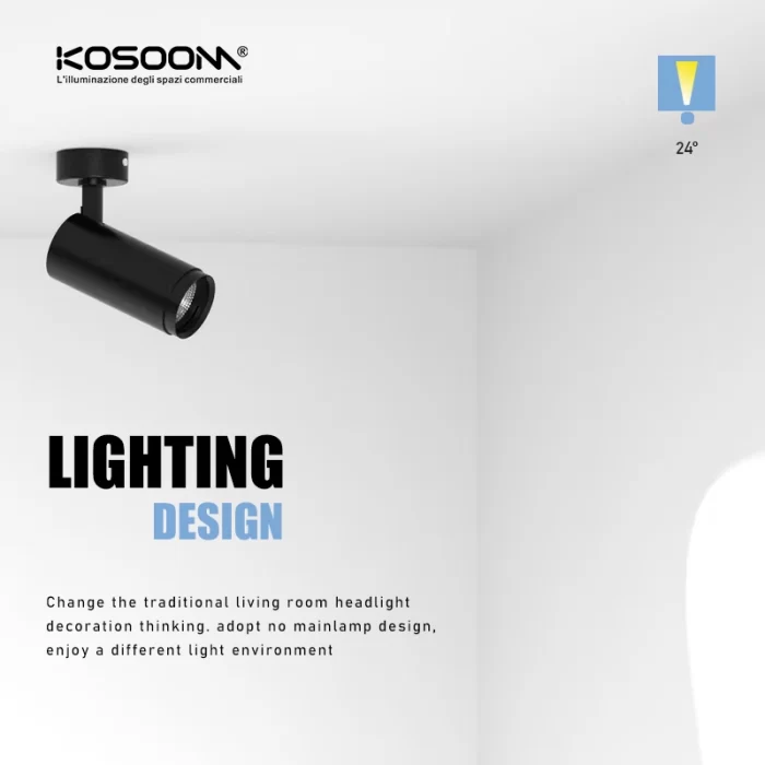 T0801N – 8W 3000K 24˚N/B Ra80 Black –  Track Light Fixture-8W LED Track Light--07