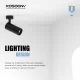 T0801N – 8W 3000K 24˚N/B Ra80 Nero – Lampada da binario-Illuminazione per uffici--07