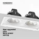 C0406– 10W 4000K 24˚N/B Ra90 Vit – LED-infällda spotlights-källare infälld belysning--07