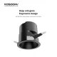 C0701N – 6W 3000K 24˚N/B Ra90 Black–  Recessed LED Spotlights-Bathroom Recessed Lighting--07