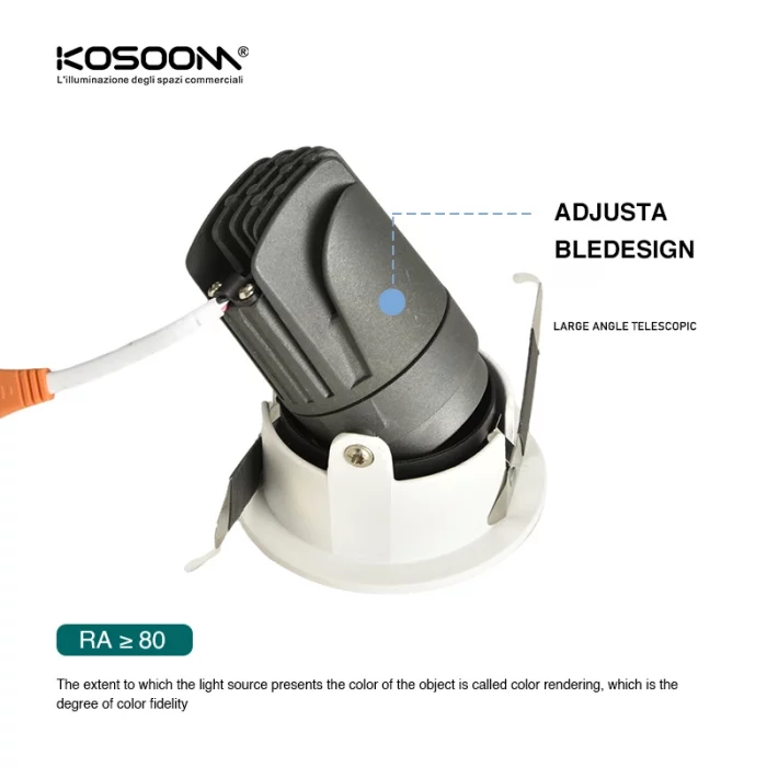 Стилен бял преден пръстен за прожектор - CSL005-A-CA0501 - Kosoom-Персонализирани LED светлини--08