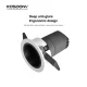 C0503–10W 3000K 24˚N/B Ra90 Black – Indoor Spotlights-Kitchen Recessed Lighting--09