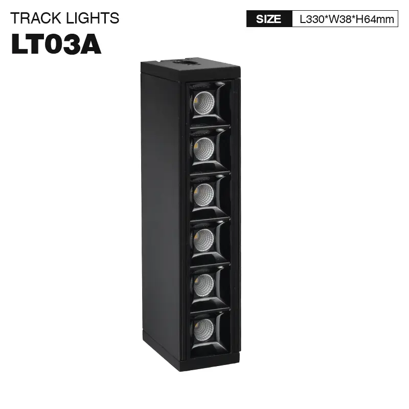 Výkonné 12W LED světlo by Kosoom, 3000K, Černá, Působivá svítivost 960lm - LT03A-SLL001-B-KOSOOM-Vlastní LED světla--1
