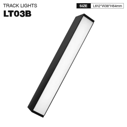 12W LED Light, 3000K, Black, Powerful 710lm Brightness, 110˚ Beam Angle - LT03B-SLL001-B-KOSOOM-Custom LED Lights--1