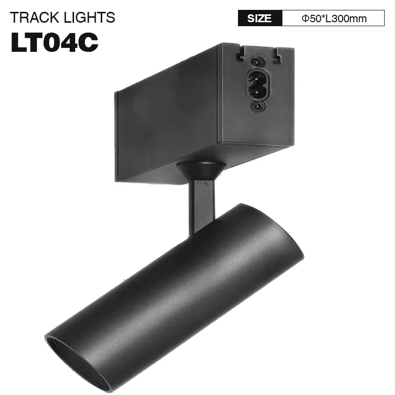 Luce LED 10W, modulare, 4000K, nera, luminosità eccezziunale di 560lm, angolo di fasciu 36˚ - LT04C-SLL001-B-KOSOOM-Luci lineari LED 10w - 1