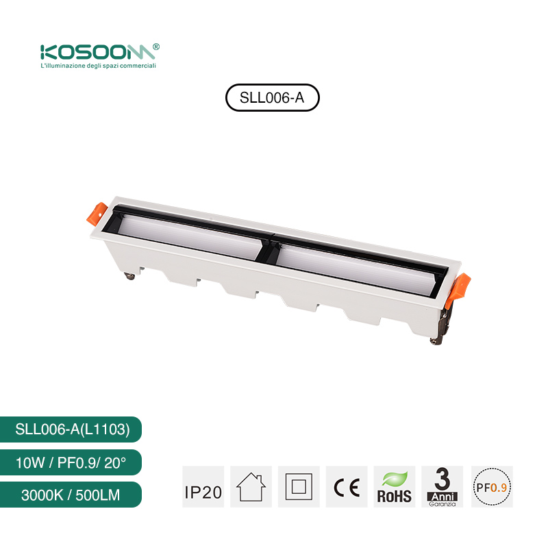 L1103– 10W 3000K 20˚N/B Ra80 White–  Spotlight-Linear Retail Lighting--10W 03