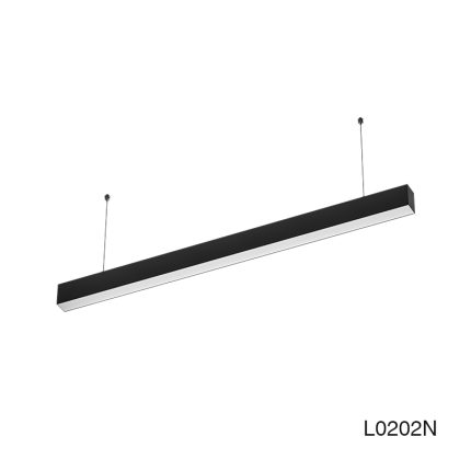 Dimmable Daylight LED Linear Pendant Lights Black 40W 4000K 4700LM SLL003-A-L0202N by KOSOOM-40w LED Linear Lights--L0202N