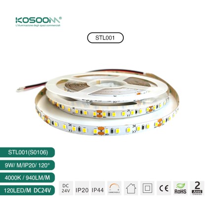 SMD 2835 4000K Ra80 IP20 9W/m 120LEDs/M LED light Strip-LED Strip Lights--S0106