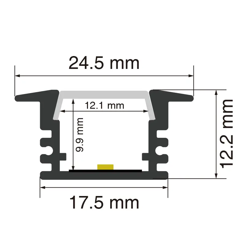 Profil de lumină LED de dimensiuni largi - SP08 STL003 Kosoom-Accesorii--SP08