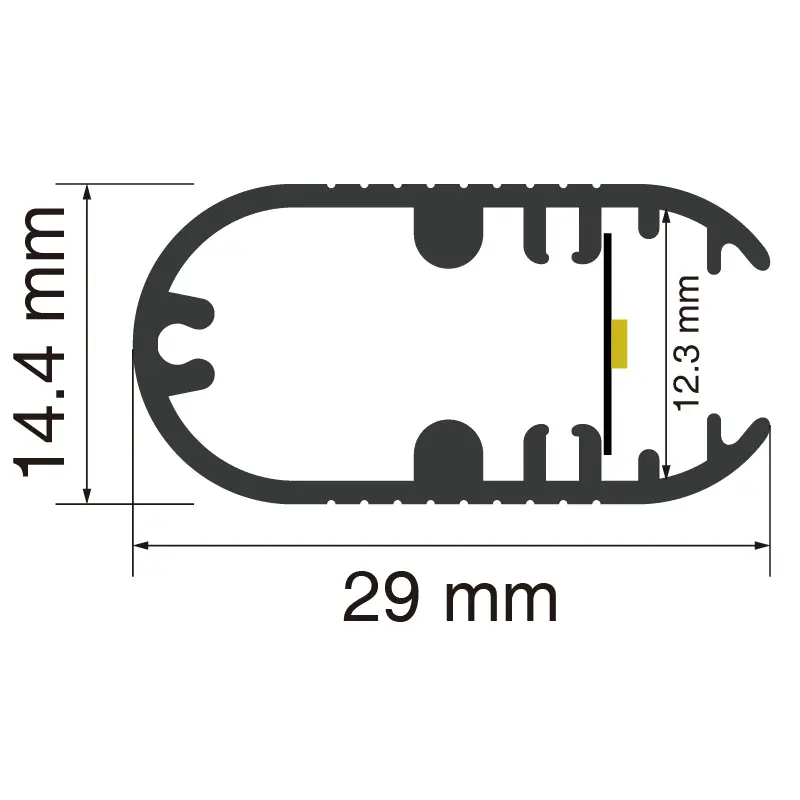 Fa'amatalaga ta'ita'i L2000×29×14.5mm - SP16-Fa'atau Fa'atau Molī--SP16