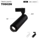 T0902N – 12W 3000K 24˚N/B Ra80 Noir – Spot LED sur Rail pour Maison--T0902N