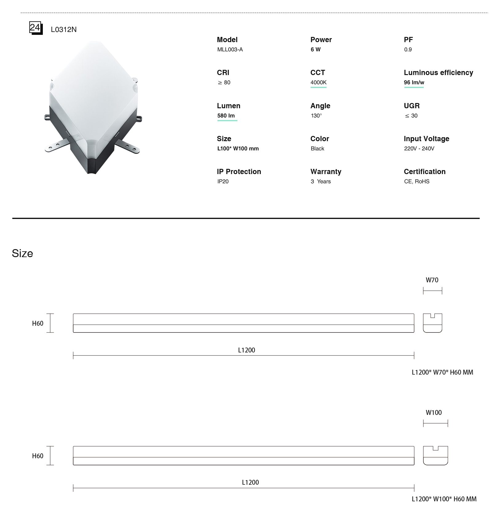 LED Lights Led Ceiling Linear Lights High Quality MLL003-A L0302N High Brightness Multifunctional Black 40W 4000k 4000LM-Kosoom-Black Linear Chandelier--standard book7