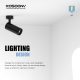 T0901B – 12W 3000K 24˚N/B Ra80 White –  Track Light LED-Retail Store Lighting--主图04 3