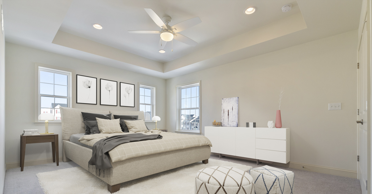 Spotlights in bedroom deals ceiling