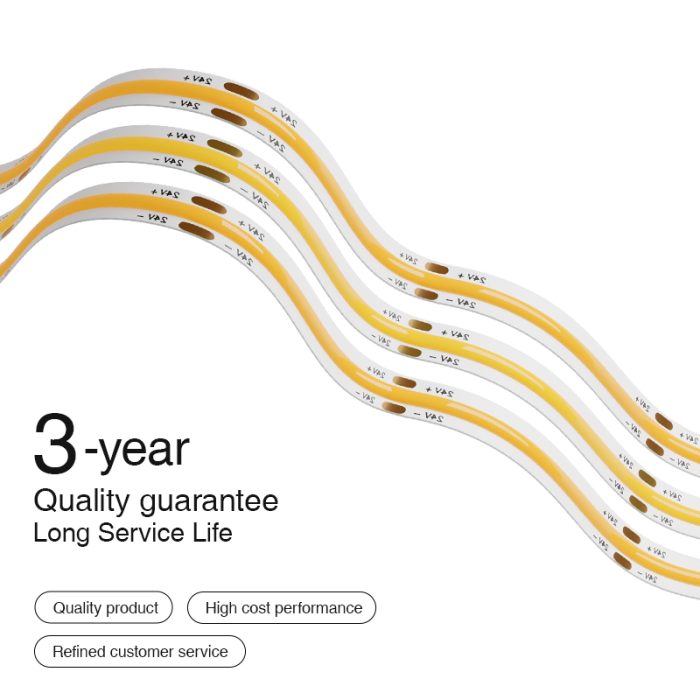 COB 3000K Ra90 IP20 140° 11W/m Tira LED COB-Tira LED Cob-STL002-04