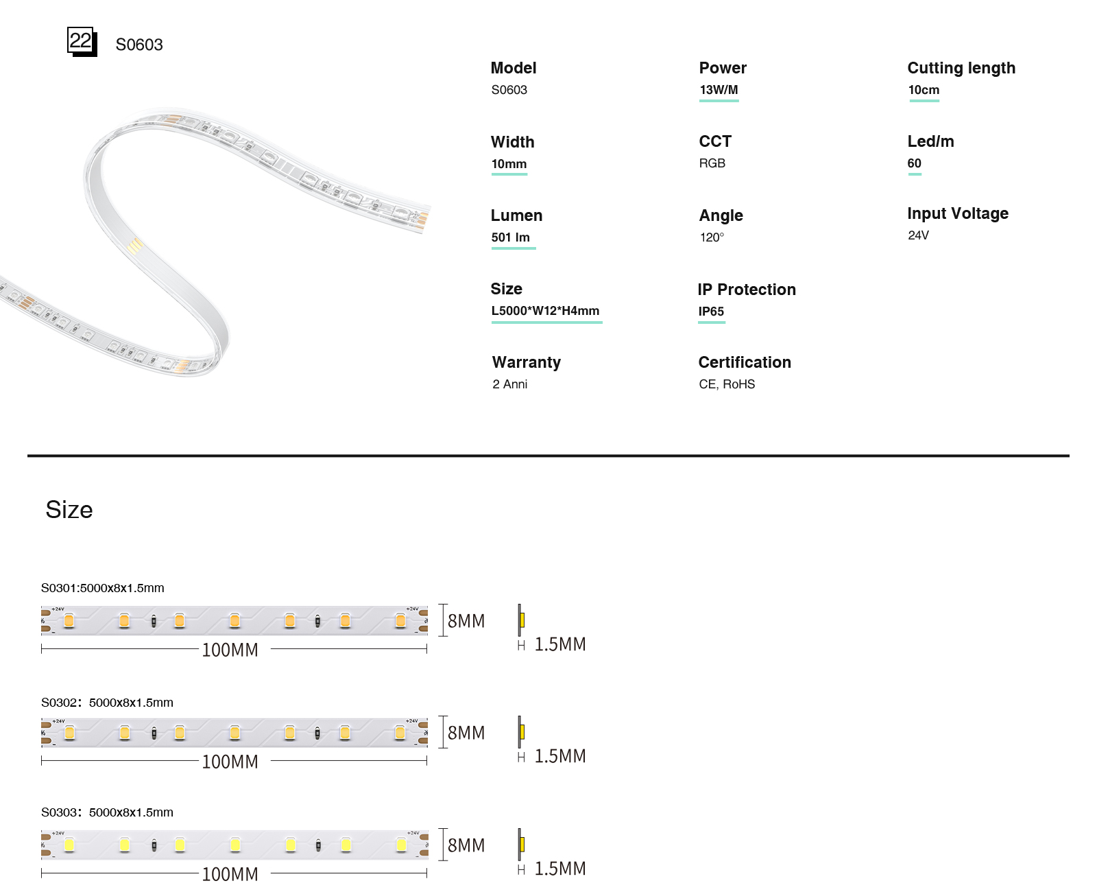 STL005-S0301 5 metara RGB LED traka svjetla fleksibilna LED rasvjeta-KOSOOM-RGB LED traka svjetla--12