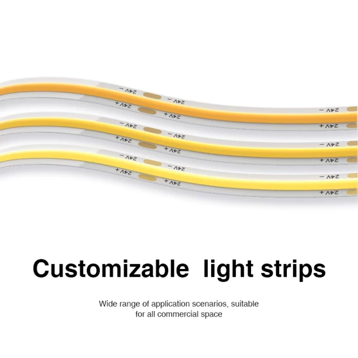 COB 4000K Ra90 IP20 140° 11W/m COB LED Strips-Bookshelf Lighting-STL002-6