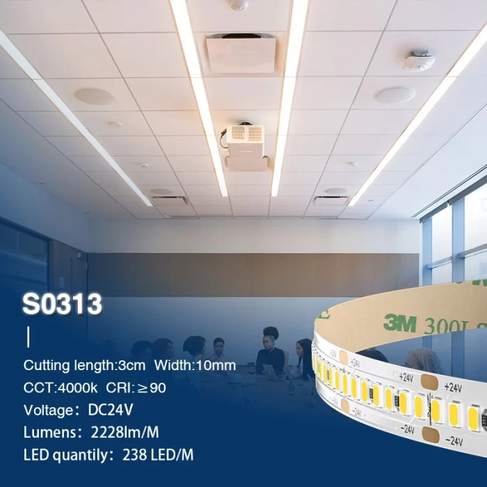 SMD 2835 4000K Ra90 IP20 20W/m 238LEDs/M LED Strip Lights-Stair Lights--S0313